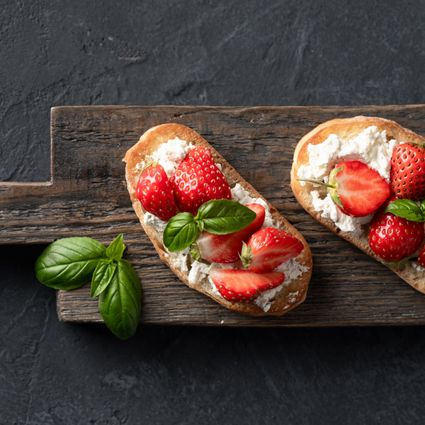 Strawberry goat cheese bruschetta
