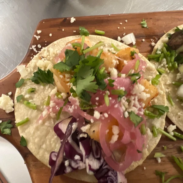 Blackened shrimp taco
